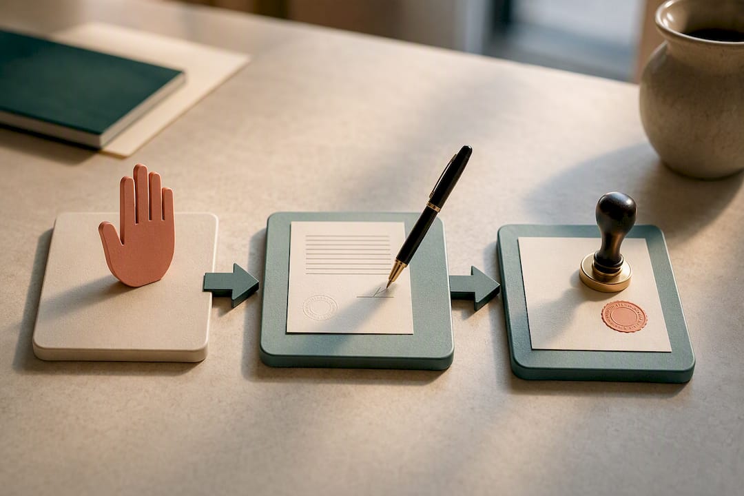 Jurat oath signing certification sequence