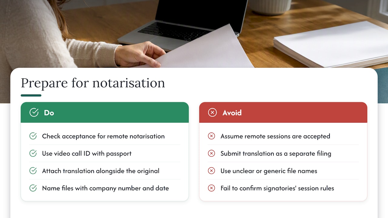 Getting a certificate ready for notarisation without delays — overview diagram