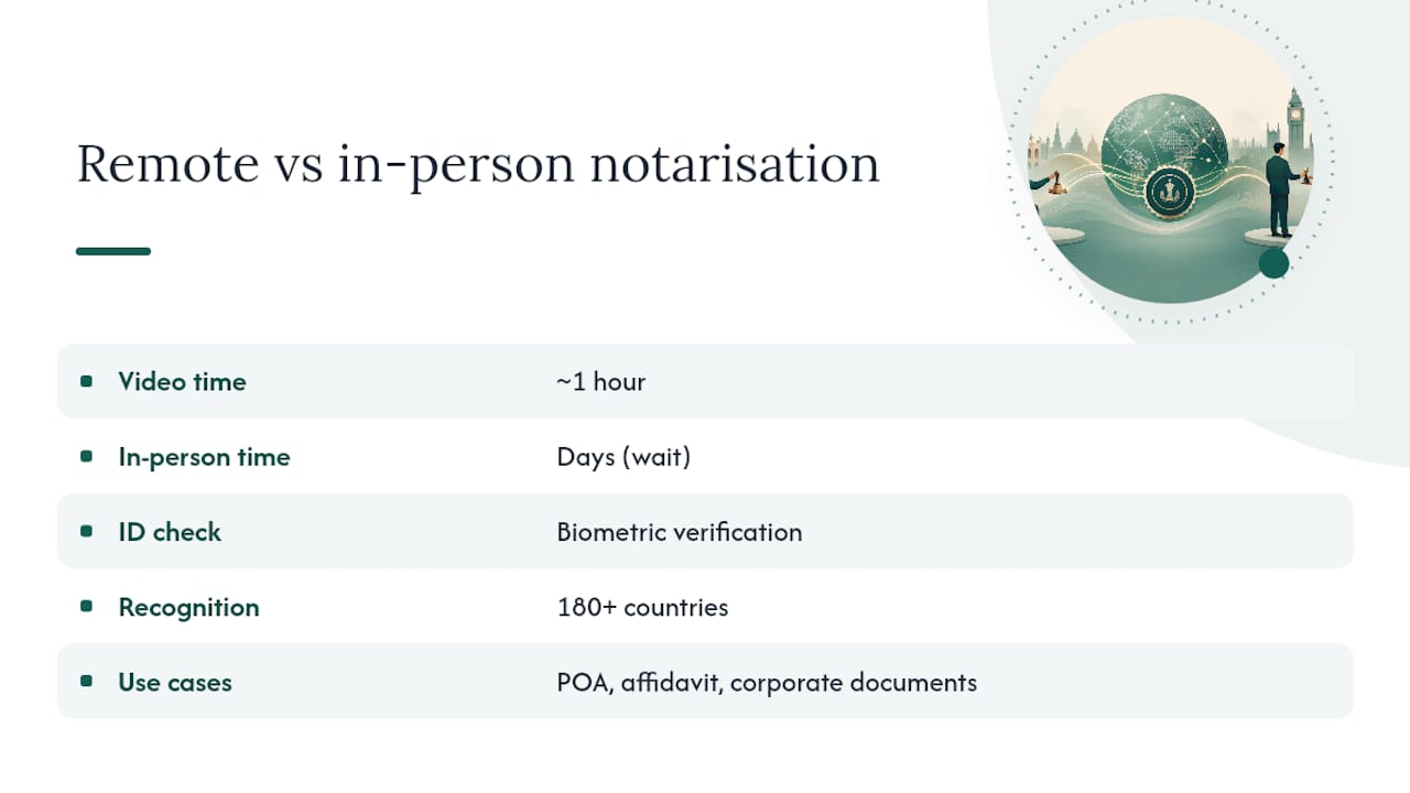 Get your document notarised remotely before you apostille it — overview diagram