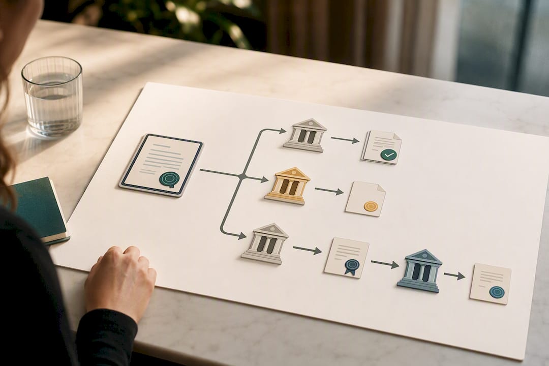 Electronic notarial act through acceptance pathways