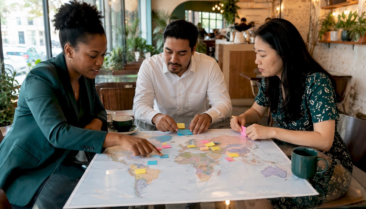 Group discussing world apostille acceptance map
